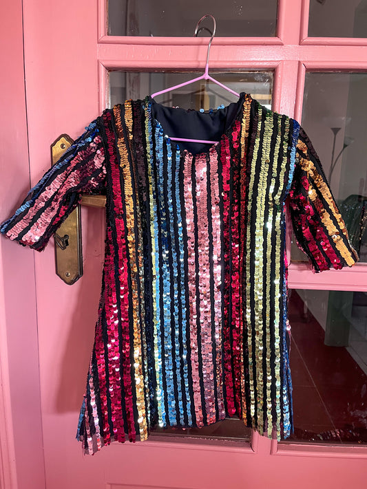 Vestido lantejoulas bebé/criança