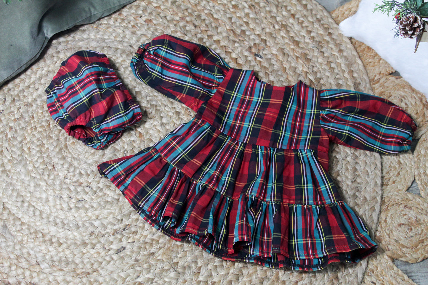 Vestido bebé/criança Xadrez