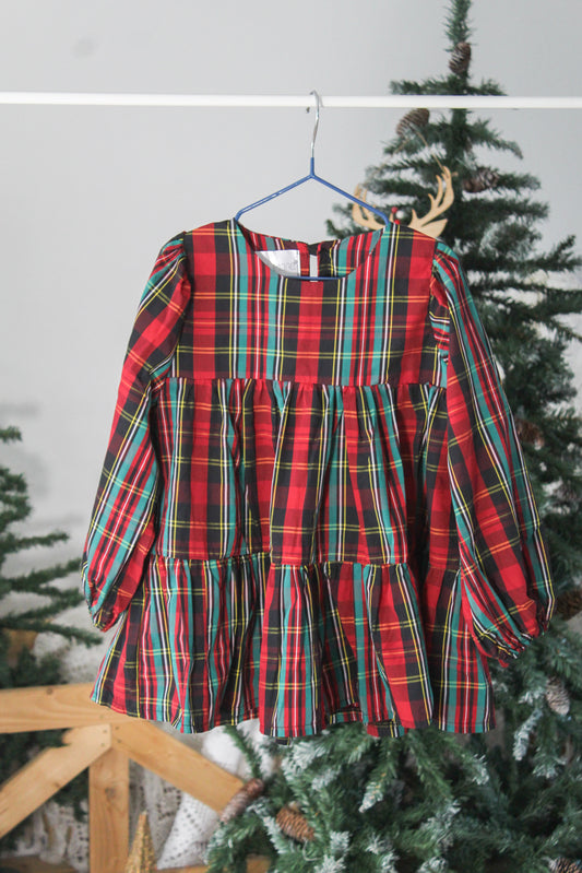Vestido bebé/criança Xadrez