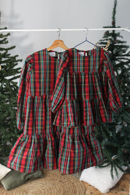 Vestido bebé/criança Xadrez