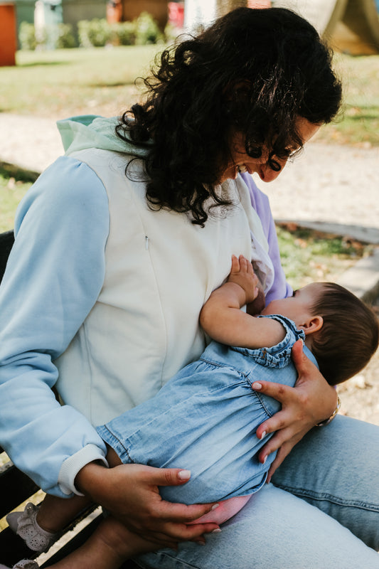 Sweat amamentação multicolorida