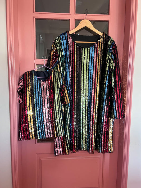 vestido lantejoulas adulto
