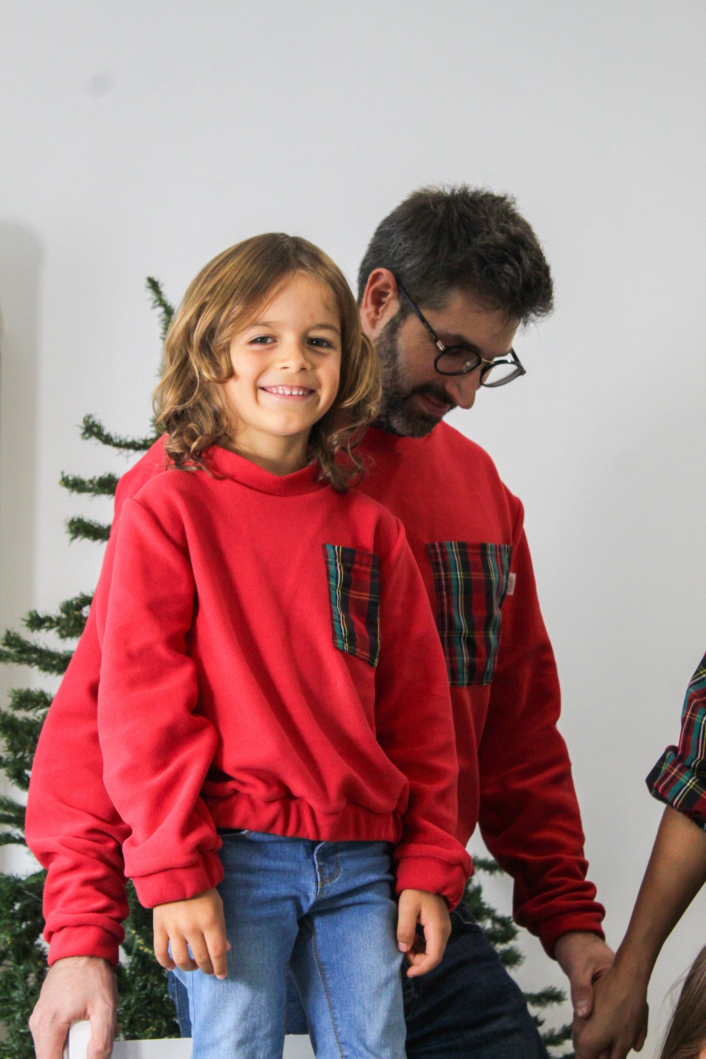 Sweat bebé/criança vermelha com bolso